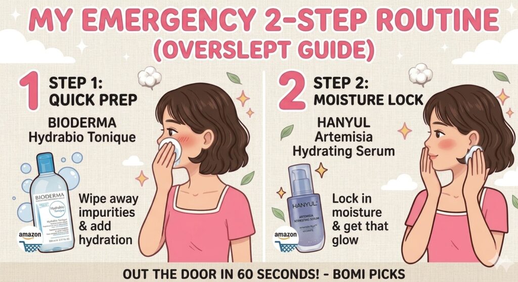 busy morning skincare
